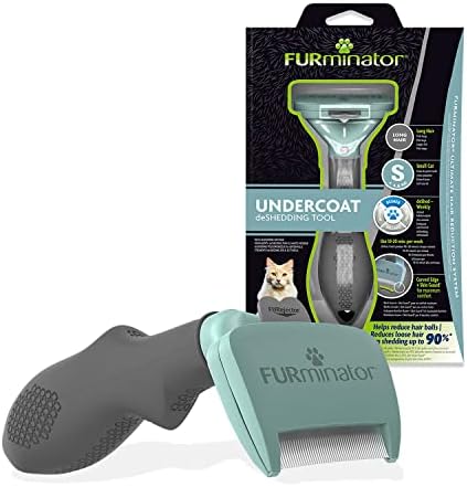 FURminator poddlaka alat za uklanjanje dlaka za male mačke duge dlake ispod 4,5 kg