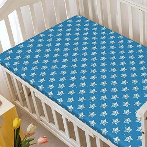 Zvijezde tematski sastavljeni lim, standardni madrac sa krevetom ultra ultra mekani materijali-dječji kreveti za djevojčicu ili dječak, 28 x52, morsko plavo jaje