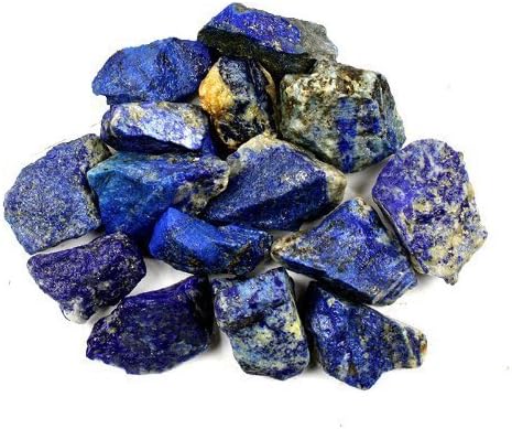 Bingcute 1LB rasuti sirovi lapis lazuli kamenje sirovo prirodno kamenje za tumb, kabiranje, poliranje,