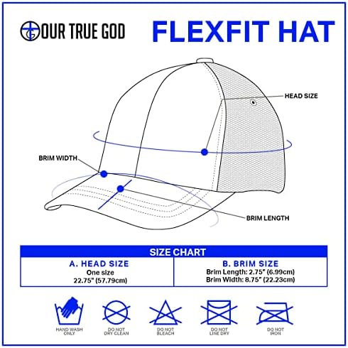 Naš istinski Bog Cross Flexfit Hat za ležerne haljine - bejzbol kapa za muškarce prozračno Flex Fit ultrafibre airmesh opremljena kapa