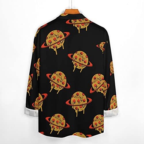 Pizza Planet muška košulja Regular Fit Shirts Dugi rukav dugme sa džepom