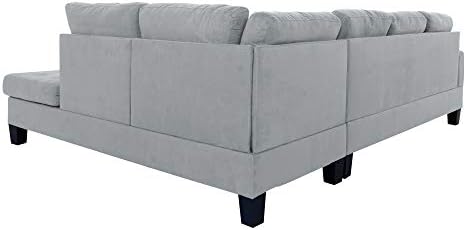 Casa Andrea Milano LLC 3 komadni moderni reverzibilni sekcijski kauč na razvlačenje sa Ležaljkom i