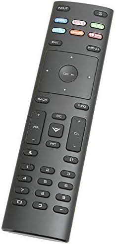 Perfascin XRT136 daljinski kompatibilan sa Vizio D55-F2 D39f-F0 E43-F1 E70-F3 E50-F2 P75-F1 D50-F1 E75-F2 D65-F1 M70-F3 M55-F0 D43F1 D55F2 TV sa vudu Netflix Hulu Xumo Crackle iHeart Radio prečicom