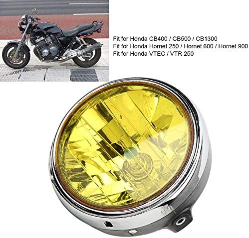 Prednja svjetla za motocikle, Metal + Staklo Retro prednja prednja svjetla za motocikle pogodna za Honda CB400/Hornet 250 / VTEC