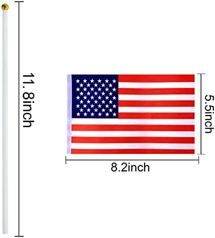 WEITBF 200 zemalja međunarodne zastave svijeta male Mini ručne zastave na štapu, 8,2 x 5,5 inča