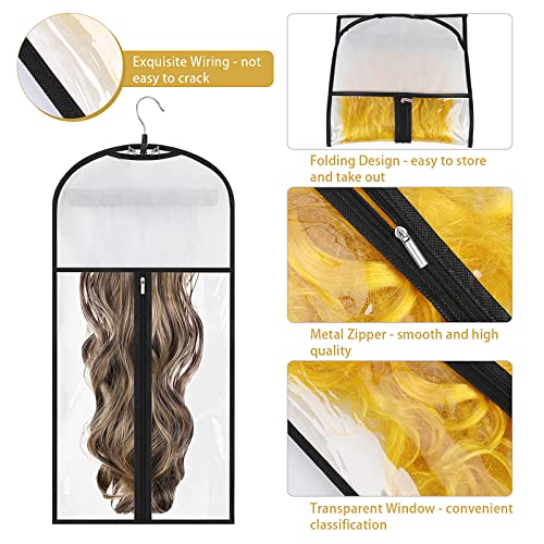 Hair Extensions torba za odlaganje sa vješalicom, torba otporna na prašinu Hairpieces držač za odlaganje