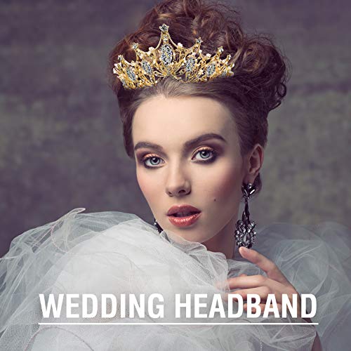 2 komada barokna kraljica kruna, nevjeste djeveruše vještački dijamant vjenčane tijare i krune