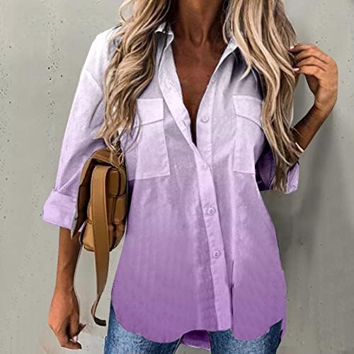 Žene Ležerne prilike tiskane srušice s dugim rukavima Cardigan bluza