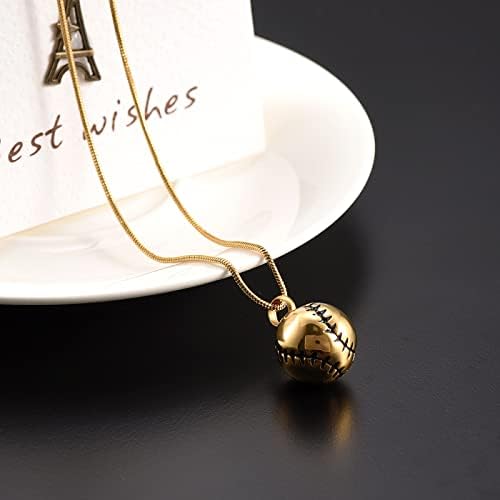 Biaihqie privjesak za ogrlicu za kućne ljubimce / ljudski pepeo držač pepela u obliku lopte za kućne urne Psi urne ogrlica ogrlice kremiranje nakita