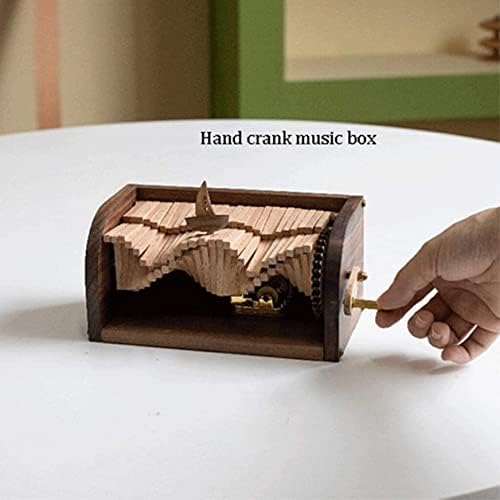 Phonme Musical Box Music Boxes Ručno ručice Music Box Drvene ručno izrađene predmete i DIY montirana