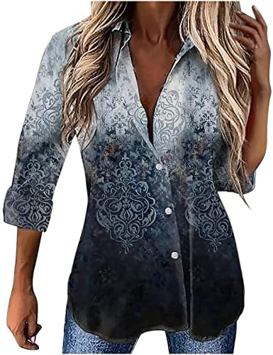 LADY LEGH LEAVE Odjeća modna grafika labava fit opuštena fit bluza majica jesen ljetna košulja za žensko 86 86