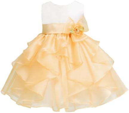 Kid Collection Baby-Girls Slojevita organza rufffle suknja Pageant party haljina
