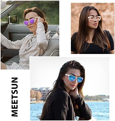 MEETSUN polarizirane naočare za sunce za žene muškarce klasični Retro dizajnerski stil Moda