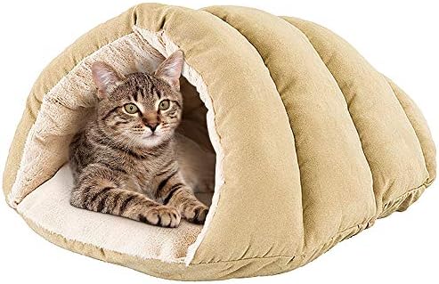 Etički Kućni ljubimci zona spavanja cuddle Cave-krevet za kućne ljubimce za mačke i male pse - atraktivan, izdržljiv, udoban, Periv. po tački, žalfija, 22x17