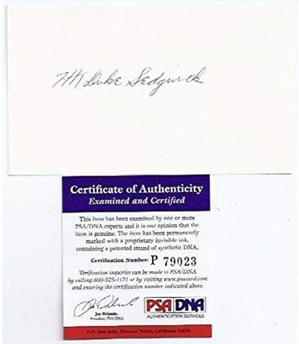 Duke Sedgwick potpisao indeksnu karticu-PSA DNK-MLB potpisi za smanjenje
