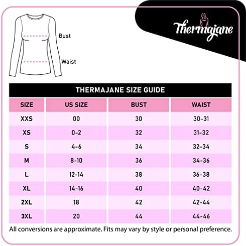 Thermajane termo majice za žene dugi rukavi zimski vrhovi termo potkošulja za žene
