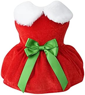 Santa Dog Christmas Outfit Termal Holiday Puppy kostim haljina za kućne ljubimce za pse Djevojka srednje