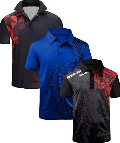V VALANCH Golf Polos za muškarce atletske majice sa ovratnikom muške Polo majice Casual 3-Button