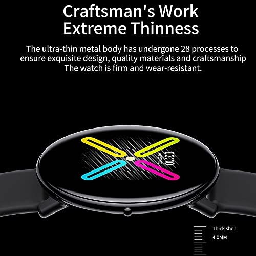 Smart Watch 1,3 inčni puni dodirni ekran 4mm ultra tanki pametni sat mjeri zdravstveno stanje mirovanja IP67 vodootporan pametni bend sat
