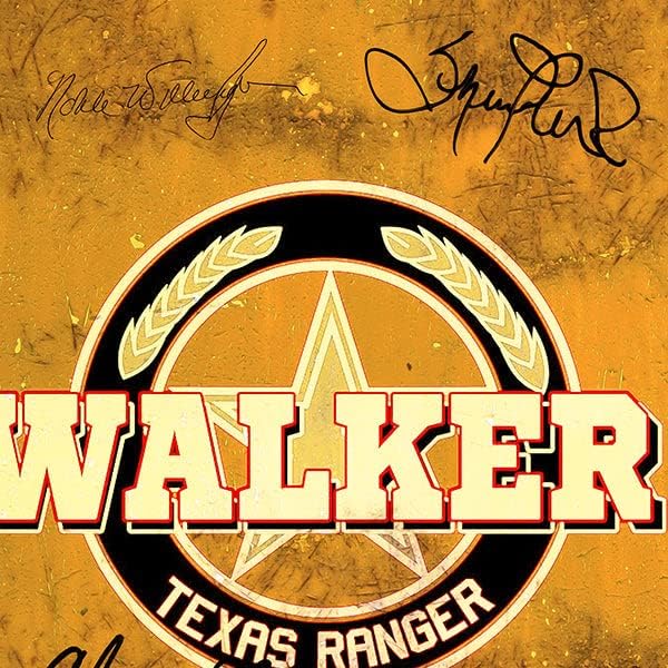 Walker Texas Ranger transkript ograničeno izdanje potpisa Studio licencirani prilagođeni okvir