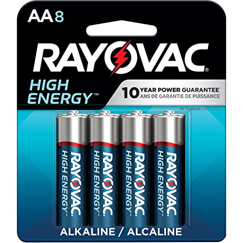 Rayovac AA baterije, alkalne, 8 pakovanja