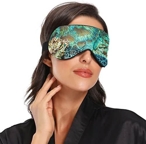 Unisex Sleep Eye Mask Turtle-Komodo-National-Park Noć Spavaća maska ​​Komforno omota za spavanje