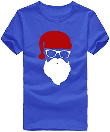 Overmal crtani kratki rukav Santa Funny majica Muška modna majica O-izrez