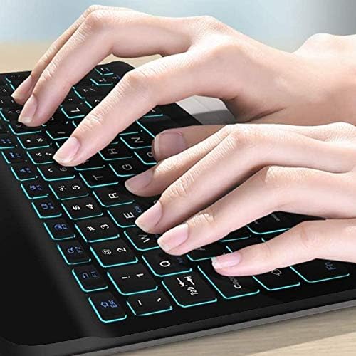 BoxWave tastatura kompatibilna sa Energizer E241s-SlimKeys Bluetooth tastaturom - sa pozadinskim osvetljenjem, prenosiva Tastatura sa praktičnim pozadinskim svetlom za Energizer E241s - Jet Black