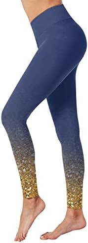 Tajice visokog struka za žene bez providnog mekog stomaka štampane pantalone gradijentne boje helanke za trčanje