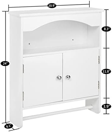 Zidni ormar za kupatilo u kupaonici Bijeli kupaonica ormar za kabinet 53x15.5x62cm kabinet