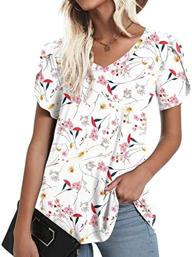 Teen Girls Camisole Graphic Slim Tuc Bluzes Bustier majice Kratki rukav Vneck Ležerne prilike Ljeto Jesen Camisole 2023