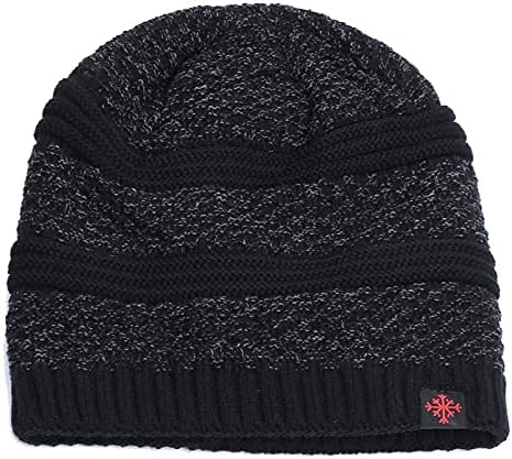 Unisex Beanie Cap debela obložena kapu muška zimska mekana šešira Pokloni pletene kape za žene
