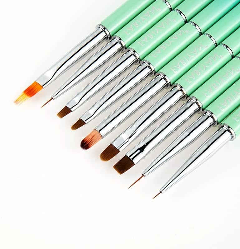 WYKDD alati za manikuru Nail Art Liner Brush Crystal Stripe Gradient Flat Painting Builder Extension carving Pen