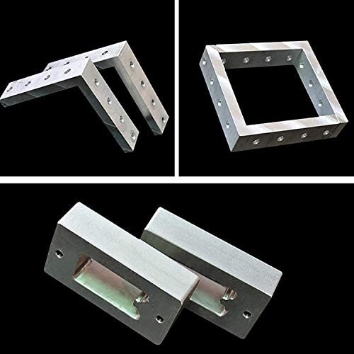 XUNKUAENXUAN metalna bakrena folija 6061 Aluminijumska ploča metalni lim jednostavan za poliranje, za zanatske i DIY projekte, 200 * 200 * 4mm Mesingana ploča