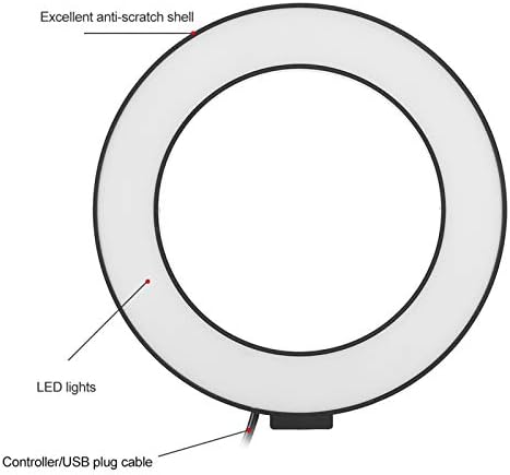 Selfie Ring Light, LED ring Light Fill Light lampa, Moda 3 vrste podešavanja svjetline, Desktop Ringlight za prijenos uživo / šminku/prijenos uživo