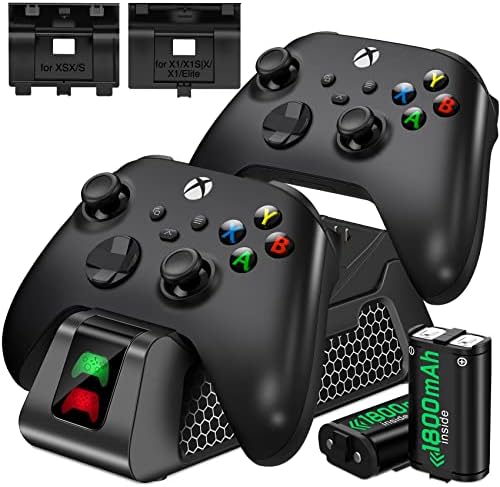Kontroler punjač stanica za Xbox serije X|s/Xbox One / X / s/Elite/jezgro, Dual Xbox 1 punjenje Dock stanica