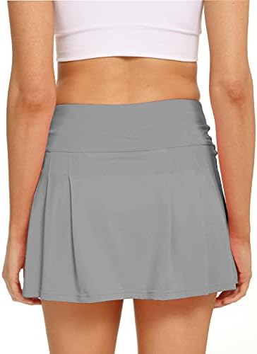 Eishopeer ženske teniske suknje visokog struka Atletska suknja sa džepovima kratke hlače Ležerne vježbe