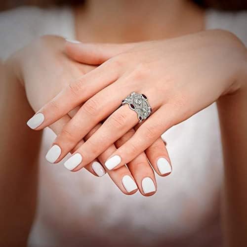 Modna geometrija ličnosti široki dijamantni prsten za venčani prsten povezan prstenje