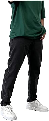Muški viši traperice ravne široke pantalone za noge Casual Baggy Traperice Therem pants Streetwear Muška