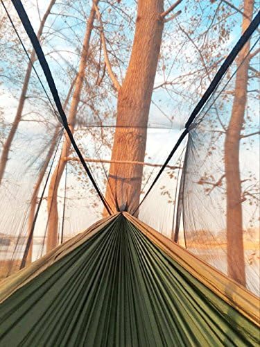 Sunyear viseća mreža za kampiranje, Prijenosna dvostruka viseća mreža s mrežom, šator za viseću