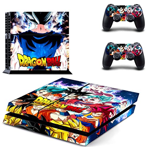 Anime Drago i VIP baloni Son Goku, Vegeta, Super Saiyan PS4 ili PS5 naljepnica za PlayStation 4 ili 5 konzolu i 2 kontrolera naljepnica vinil-V1489