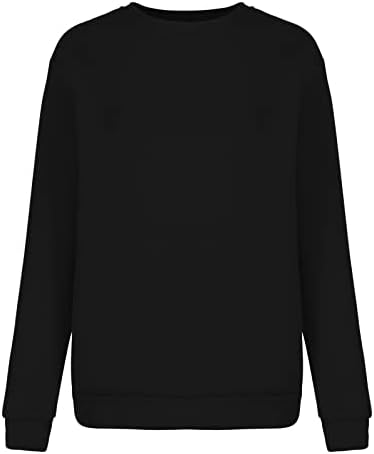 Oplxuo Valentinovo vrhovi za žene 2023 proljetne dukseve s dugim rukavima srce grafički pulover Crewneck udobne meke bluze