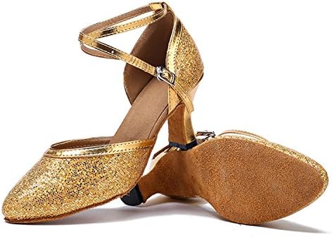 Honeystore ženske rinestone blistaju latino plesne cipele Mary Jean Dance Cipele cipele za cipele