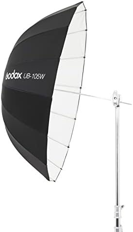 Godox UB - 105W 41.3 in / 105cm parabolični duboki reflektirajući kišobran bijeli unutrašnji Studio Meki svjetlosni