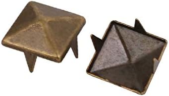 X-dree 50pcs 10mm Papir u obliku kvadratnog u obliku brane za BRONZING TONE za DIY CRAFT (50 UNIDS 10 mm en