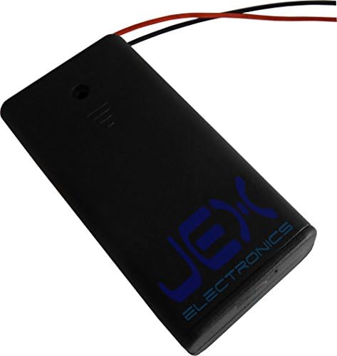 Jex Electronics Dvije / Twin / 2x AA DIY nosač baterije 3V sa prekidačem za napajanje i golim žicama