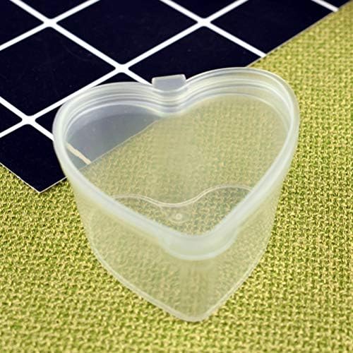 Sewroro Skladišta u obliku srca: 25pcs prozirne plastične kutije otporne na nepropusno spremljenje