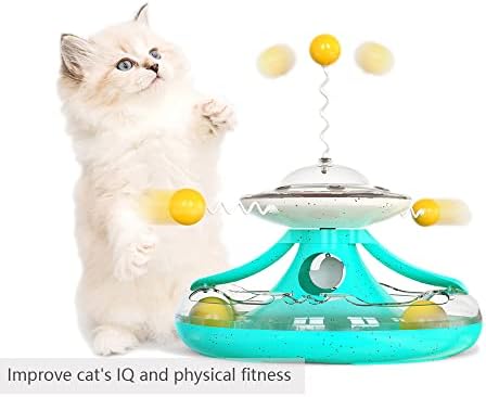 Cat gramofon Toy Roller Level-2 Vjetrenjača gramofon mačke igračke Kitty Teaser Stick Ball Kitten