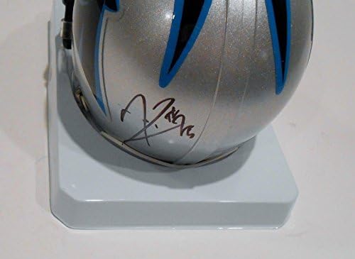 Kenjon Barner potpisao Mini repliku fudbalske kacige Carolina Panthers sa NFL Mini kacigama sa COA