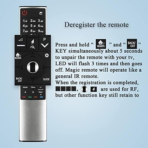 Smart TV Magic Replacement Remote MR - 700 kompatibilan za LG an-MR700, an-MR600 i LG an-MR650 Magic Remote sa Nrtflix ključem